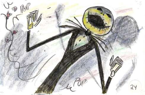 The Nightmare Before Christmas | "Jack Skellington" Storyboard Artwork | Julien’s