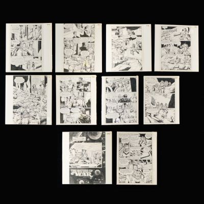 Lot 464 - Original Battletech Comic Book Panels | misc / divers