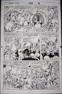 Ron Frenz / Joe Sinnott | Mighty Thor #429 p.8 1991 Sinnott Signature on Back | Wolvie Fans Comic Art