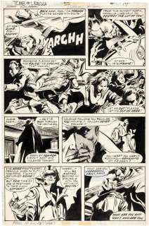 THE TOMB OF DRACULA #52 COMIC BOOK PAGE ORIGINAL ART BY GENE COLAN (FIRST FULL APPEARANCE OF THE GOLDEN ANGEL). | Hake’s