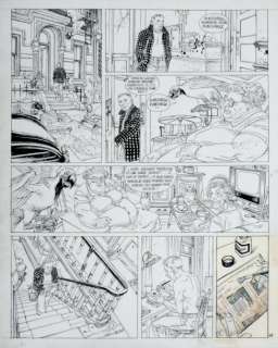 Boucq. François | Â«Bouche du DiableÂ». Encre de Chine pour la planche 42 de | Tessier Sarrou