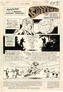 SUPERMAN #275 COMIC BOOK TITLE PAGE ORIGINAL ART BY CURT SWAN. | Hake’s