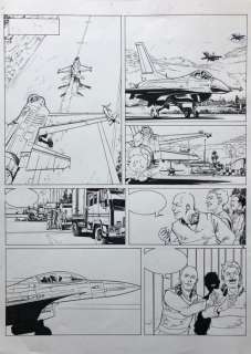 Brahy, Luc  - Planche originale Ã  l’encre de Chine (p.52) - Mission Osirak | Catawiki