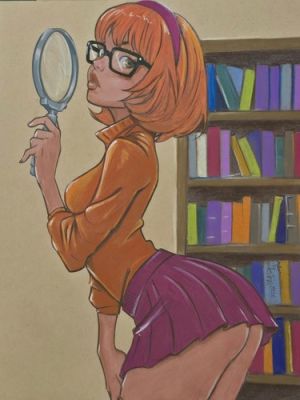 SCOOBY DOO VELMA girl original art Drawing By Jesterart
