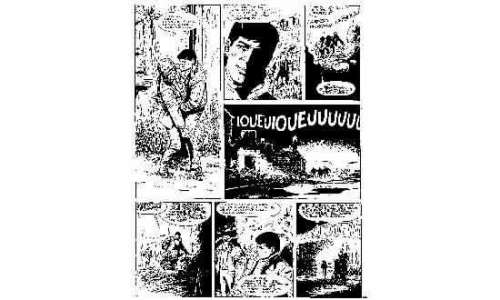 CORIA Â«Bob MoraneÂ». Encre de Chine noire pour la planche 30 de l’album | Tessier Sarrou