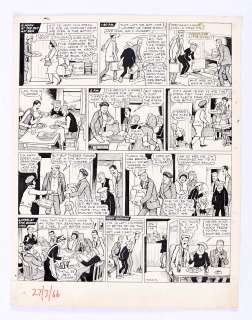 The Broons original artwork (1966) drawn and signed by Dudley Watkins from The Sunday Post 27 | Comic Book Auctions ltd