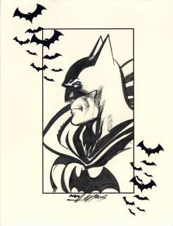 Neal Adams | Batman Head Sketch B | Neal Adams