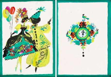 Julitta Karwowska-Wnuczak (1935) | Julitta Karwowska-Wnuczak | Projekt karnetu noworocznego | Desa Unicum