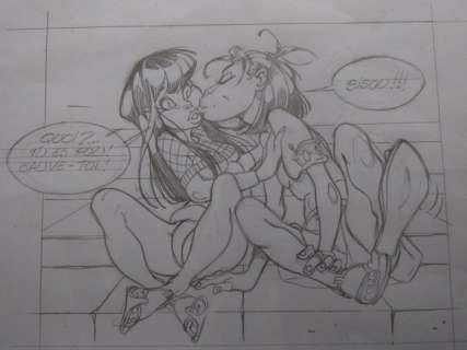 Crisse (Chrispeels, Didier) - Esquisse originale - Ishanti T.1 - Les larmes d’Isis | Catawiki