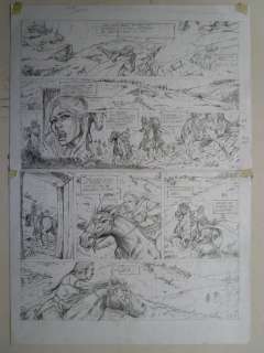 Verhaeghe, Christian - Originele pagina in potlood (p.34) - Kroniek der Guldensporenslag | Catawiki