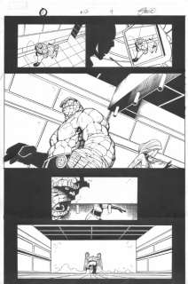 Jim Muniz, Scott Hanna - Marvel knights 4 #12 p. 9 - 2005 - fantastic 4, great thing, & sue