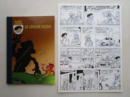 Mau, Bob - Originele pagina (p.8) + album - Kari Lente 35 - De groene keizer - (2009) | Catawiki