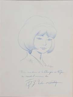 Leloup, Roger (Né... | LELOUP, Roger (Né en 1933) Portrait de Yoko Tsuno.... | Coutau Bégarie