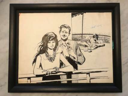 Thé Tjong Khing / Jan Wesseling - Originele tekening voor het damesblad Rosita - (1960) | Catawiki