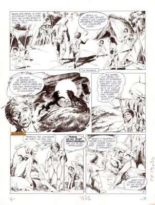 Lot 551 - Chéret. Planche originale Rahan