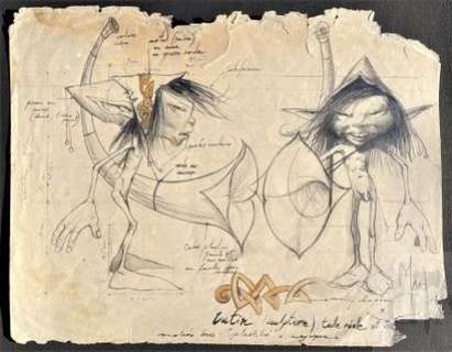 Civiello/La graine de folie. Dessin technique original… | Dagoty