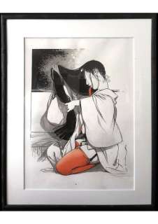 Michetz, Marc - Dessin original - Les bas rouges (2011) | Catawiki