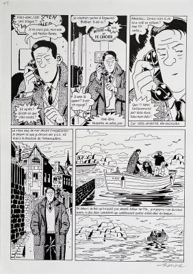 François Ravard, Jacques Tardi (Concept), Léo Malet (Scénariste) | Planche originale Nestor Burma | 2DGalleries