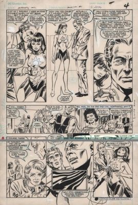 Infinity Inc. Annual #1 pg 4 Original Art - Jade & Alan Scott (DC Comics 1985)