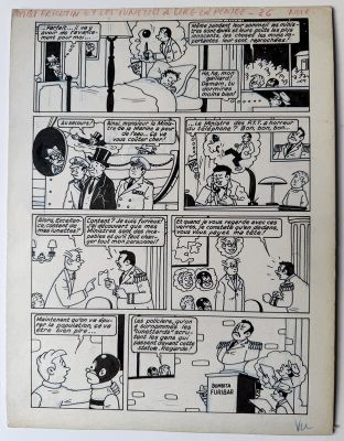 Pierre Lacroix | Planche Bibi FRICOTIN LUNETTES LIRE PENSEE PAGE 26 | 2DGalleries