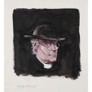 Rene FOLLET (1931-2020) Father Brown Deux dessins recto… | Tajan