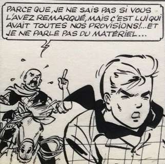 Tibet - Planche originale - Chick Bill - La bonne mine de Dog Bull  - (1959) | Catawiki