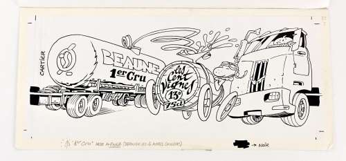 Cartier Eric Illustration... | CARTIER Eric Illustration pour une étiquette de vin... | Vermot et Associés