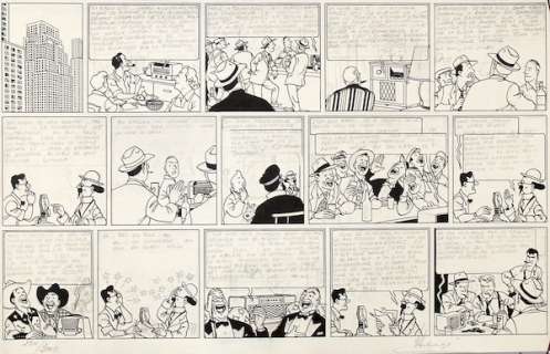 Hergé | Tintin, lithographie "Planche inédite d’Obje… | Banque Dessinée