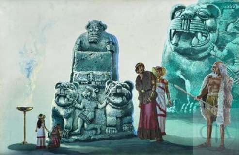 Jeronaton/La fresque biblique. Dessin original illustrant… | Dagoty