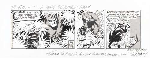 THE PHANTOM JULY 15, 1992 DAILY STRIP ORIGINAL ART BY SY BARRY. | Hake’s