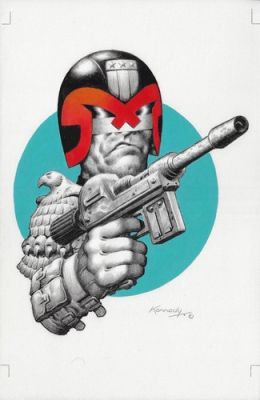 2000AD Judge Dredd A3 Painted Original Art By Ian Kennedy | eBay Europe
