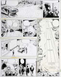 Jijé | Tanguy et Laverdure, planche n°21 Ã  l’encre de C… | Banque Dessinée