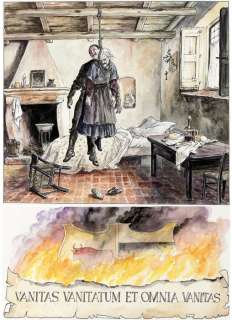 Milo Manara, Borgia #4 - Tavola originale composta da due pannelli - Page volante - (2010) | Catawiki