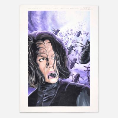Lot 349 - J.K. Woodward, Star Trek: Defiant #14 Variant Cover Original Art (IDW, 2023) | Landry Pop Auctions