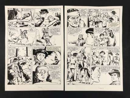 Carlo R. Marcello - Rin Tin Tin e Rusty - 2x tavole originali - (1973) | Catawiki