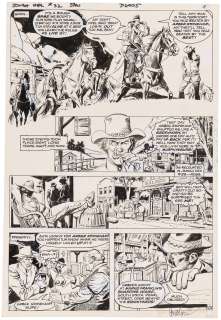 JONAH HEX #32 COMIC BOOK PAGE ORIGINAL ART BY JOSE LUIS GARCIA LOPEZ. | Hake’s