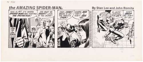 THE AMAZING SPIDER-MAN 1980 DAILY STRIP ORIGINAL ART BY JOHN ROMITA SR. | Hake’s