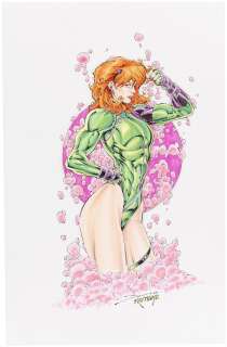CAITLIN FAIRCHILD OF GEN 13 COMMISSION ORIGINAL ART PAIR BY BRETT BOOTH AND NORM RAPMUND. | Hake’s