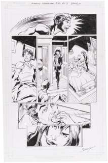 AMAZING SPIDER-MAN VOL. 5 #60 COMIC BOOK PAGE ORIGINAL ART BY MARK BAGLEY. | Hake’s