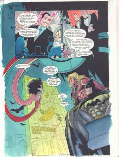 Jasen Rodriguez, John Kalisz, Scott Benefiel - Jla: Gods And Monsters #1 P.40 Color Guide Art - Plastic Man, Aquaman, And Batman Splash - 2001