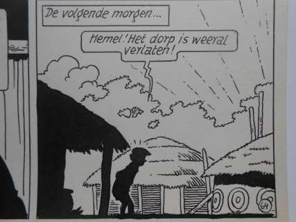 De Moor, Bob - Originele pagina (p.16) - Nonkel Zigomar, Snoe en Snolleke - De witte maw-maw - (1953) | Catawiki