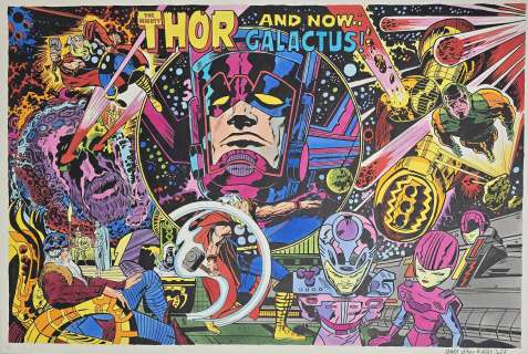 Illustrazione originale Larry Camarda The Mighty Thor “and now… Galactus!” | Venere Comic Art