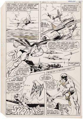 ALL-STAR SQUADRON #3 COMIC BOOK PAGE ORIGINAL ART BY RICH BUCKLER. | Hake’s