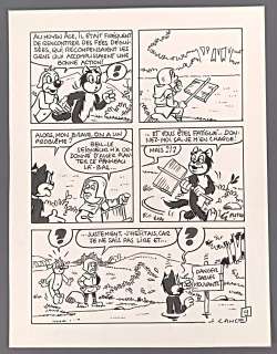 Cance Louis Pif... | CANCE Louis Pif et Hercule Gag en une planche "Sables... | Vermot et Associés