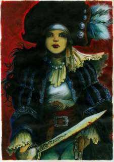 Guy Michel - femme pirate Ã  l‘épée - Le sang du dragon