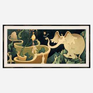 Dr. Seuss (Theodor Seuss Geisel), Elephant Presenting Flower to a Bird | Landry Pop Auctions