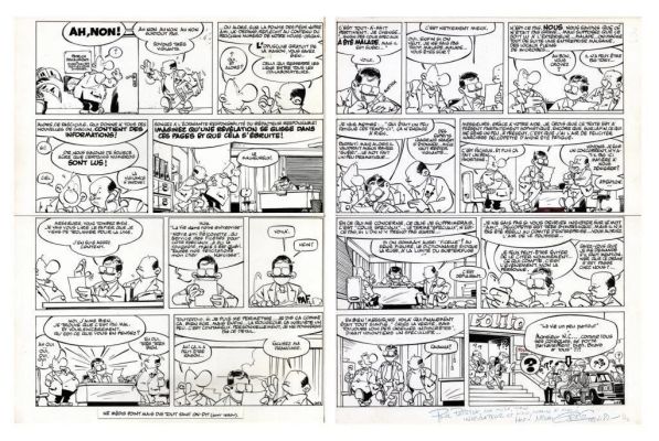 Lot 547 - Greg. 2 Planches originales Achille Talon | BDEnchères