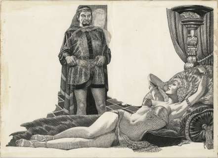 Startling Stories "Wine of the Dreamers" original illustration by Lawrence. | Profiles in History