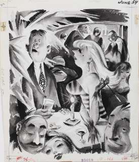 Jack Cole â€œI Could Swear I Smell Burning Rubberâ€ cartoon art. | Profiles in History
