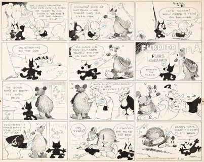 [OTTO MESSMER (1892-1983)] (PAT SULLIVAN). [COMICS / FELIX] "The circus manager said he’d give us another ticket to the show if we swe | Swann Galleries